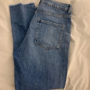 Garage blue high waisted Mom Jeans